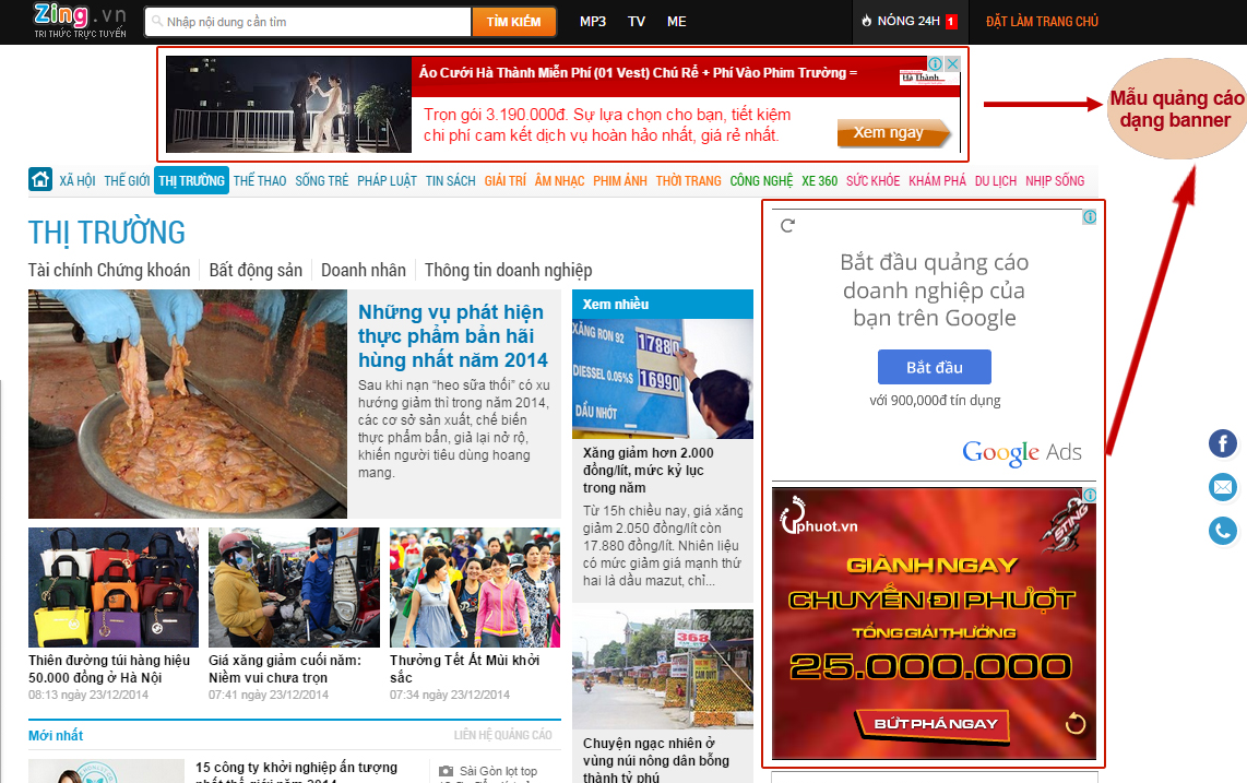 quảng cáo online display advertising